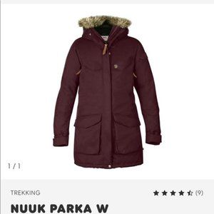 Fjallraven XS Nuuk Women’s Parka Beautiful Burgundy